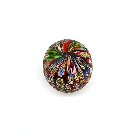 art glass millefiori egg paperweight unsigned - Picture 6 of 9